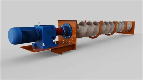 screw conveyor working animation|industrial screw conveyor animation.